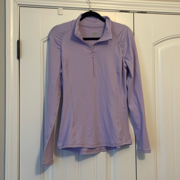 Lilly Pulitzer Tops - Lilly Pulitzer Luxletic 3/4 Zip Pullover L